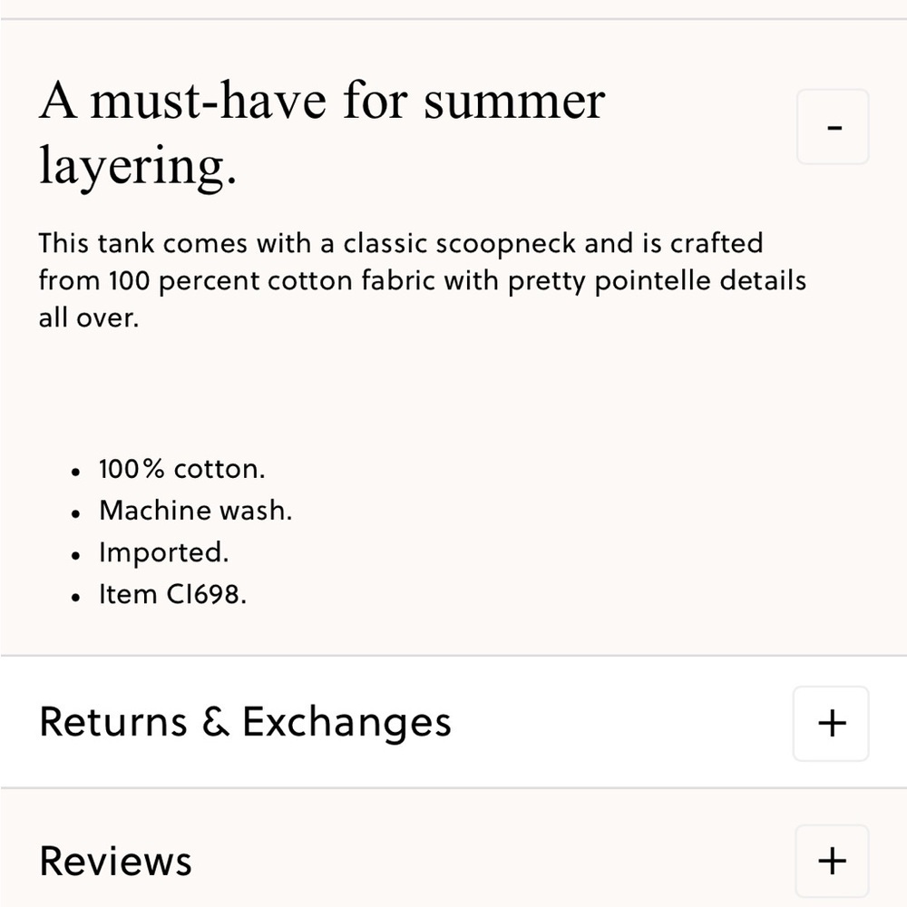 J. Crew Pink Tank Top in pointelle - Picture 2 of 6